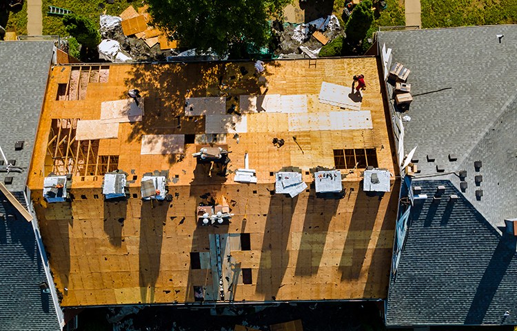 Roofing project by Vulcan Contracting Services